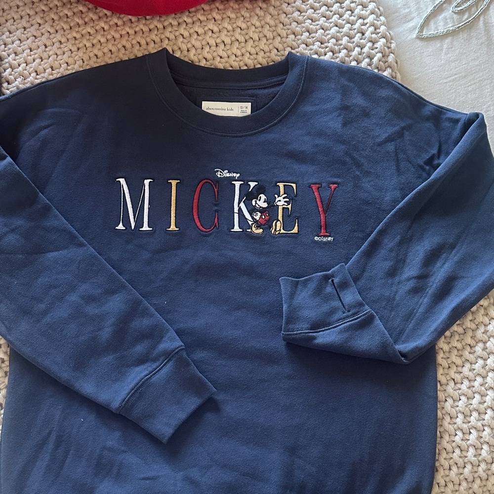 Abercrombie Kids Navy Mickey Sweatshirt